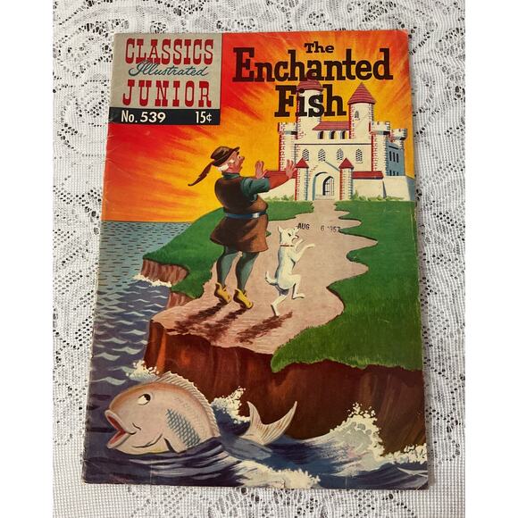 1957 Classics Illustrated Junior The Enchanted Fish No.539 - Picture 1 of 7